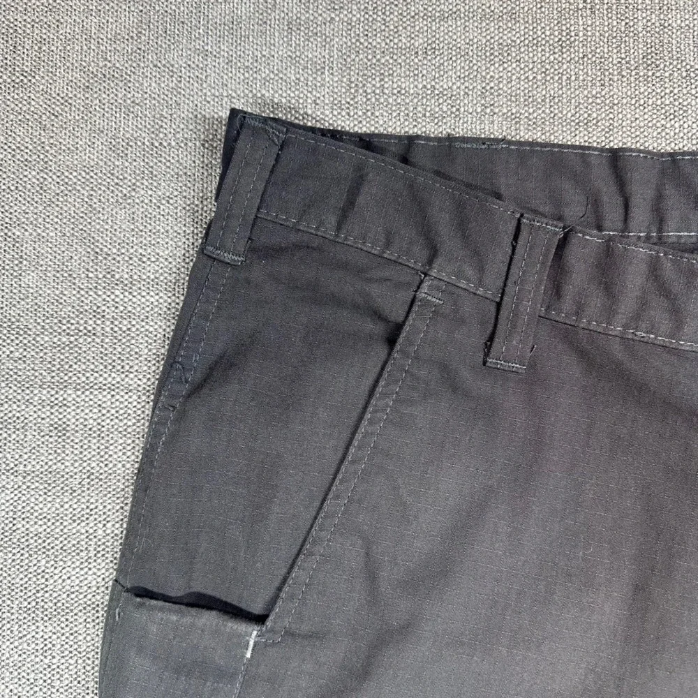 Carhartt Work Pants Mens 34/30 Gray Ripstop Utility Straight Leg
